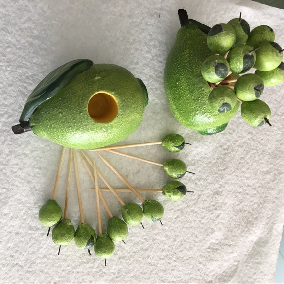 Lime shaped toothpick holders with caps - Picture 6 of 8